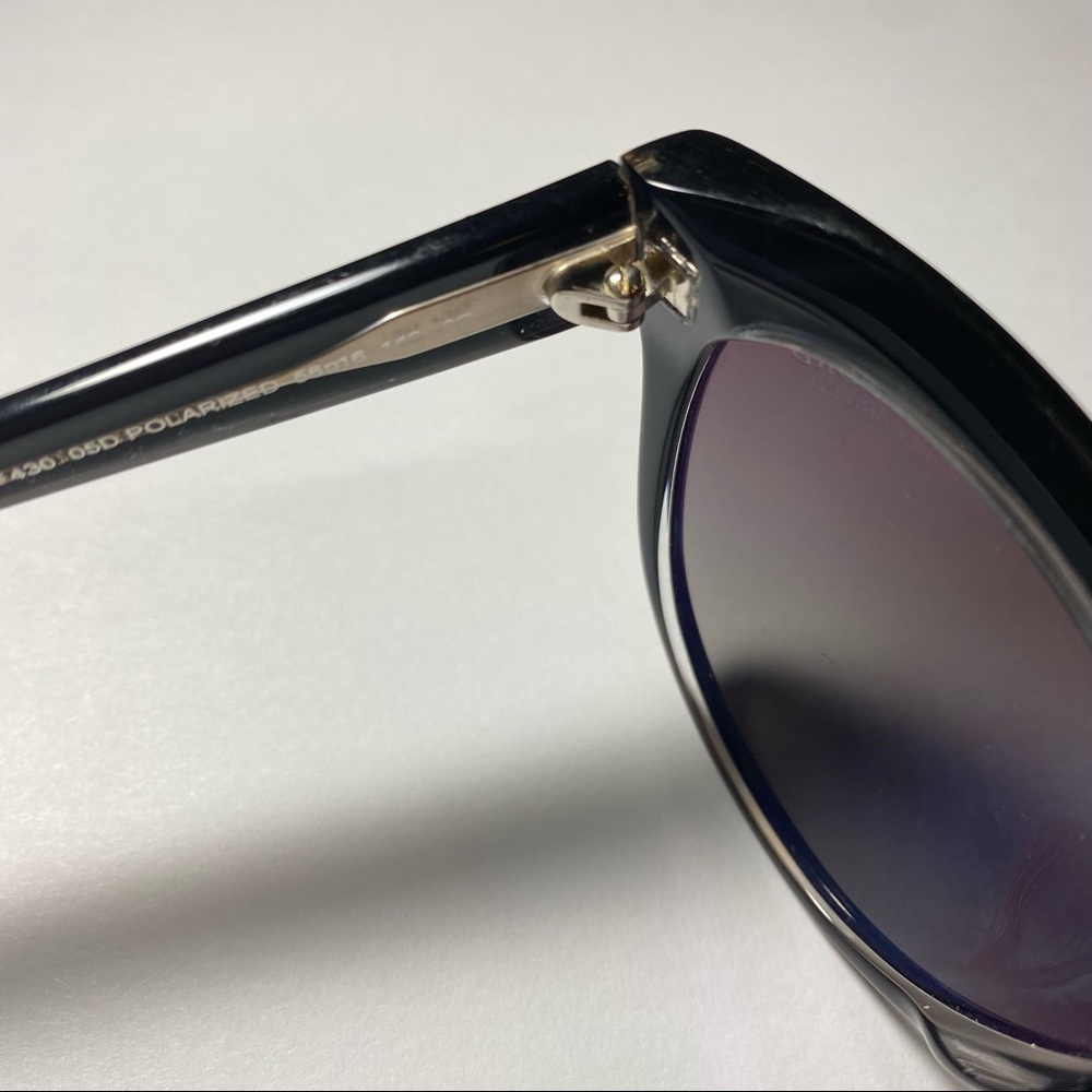 🎉Tom Ford Wallace Cat Eye Black Sunglasses 100% Authentic SOLD OUT $395 w/ case - Picture 4 of 14